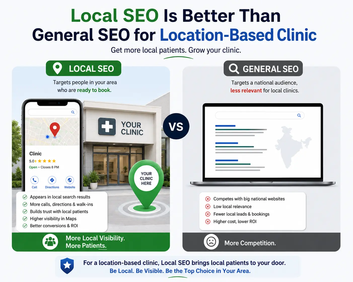 Local SEO Is Better Than General SEO for Clinic
