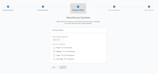 Add Industry In GA4