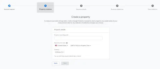 Create Property In GA4