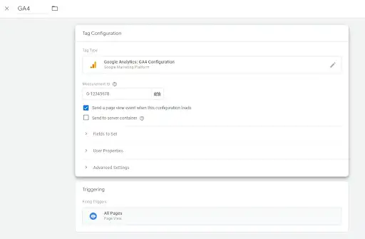 How to setup GA Code in Tag Manager